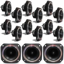 Kit 15 Alto Falantes Compacto Tweeters Bomber PST 001 150 Watts RMS 8 Ohms
