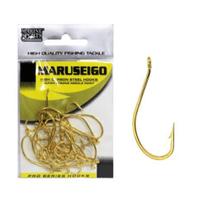 Kit 15 Anzol De Pesca Marine Sports Maruseigo Gold N-26