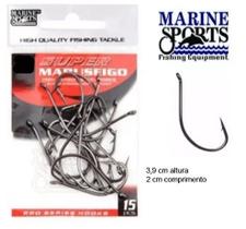 Kit 15 Anzol Pesca Marine Sports Super Maruseigo Black N-24 Kit 15 Anzol Pesca Marine Sports Super Maruseigo Black N-24