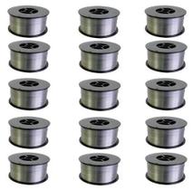 Kit - 15 Arame Para Solda Mig Revestido Uso Sem Gás 0,8mm E71t-sg - Rolo 1kg - Galzer