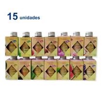 Kit 15 Aromatizador de Ambiente 100ml Difusor Vareta Perfumado Cheiroso Marca Luz Aromas - Envio Já
