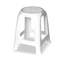 Kit 15 Bancos Até 120 Kg Banqueta Plastico Branco - Usual Utilidades