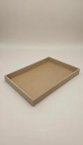 Kit 15 Bandejas Retangulares MDF Cru 30x20x3cm Kit 15 Bandejas Retangulares MDF Cru 30x20x3cm