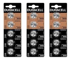 Kit 15 Bateria CR2032 3v Duracell Pilha Moeda Botão