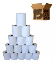 Kit 15 Bobinas Termica Para Cupom Fiscal 80 X 40m