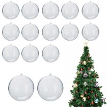 Kit 15 Bola Acrilica Esfera Decoração Natal Fotos Pendurar