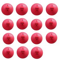 Kit 15 Bola De Iniciação Kagiva N8 De Borracha Cor:Vermelho