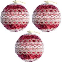 Kit 15 Bola Vermelha Natal Decoração árvore De Natal De 75mm