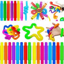 Kit 15 Brinquedo Tubo Fidget Toy Festa Lembrancinha Infantil