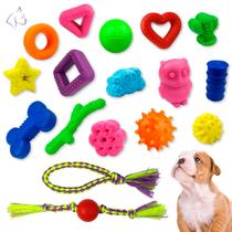 Kit 15 Brinquedos Sortidos Para Pequeno Porte - Big Bull Pet