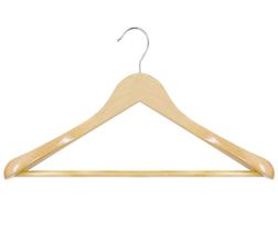 Kit 15 Cabides Terno de Madeira Resistência Executivo IKAZA