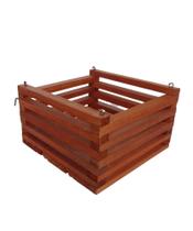 kit 15 Cachepô Madeira Orquídea Flores Quadrado Grande kit 15 Cachepô Madeira Orquídea Flores Quadrado Grande