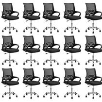 Kit 15 Cadeiras para Escritório Diretor Office Santiago Rivatti