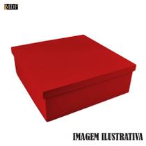 Kit 15 Caixa Quadrada Tampa Sapato 20x20x5 Mdf Madeira Pintado