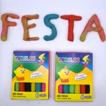 Kit 15 Caixas De Massinha De Modelar 06 Cores Criança Festa Aniversário Escola Menino Menina Educação