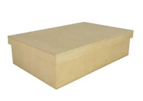 Kit 15 Caixas Retangular Tampa Sapato 22x17x7 Mdf Madeira