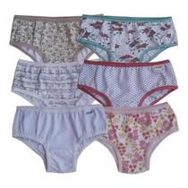 Kit 15 Calcinha Infantil Viés Algodão Moda Íntima Sortida