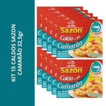 Kit 15 Caldos Sazon Camarao 32,5Gr - SAZÓN