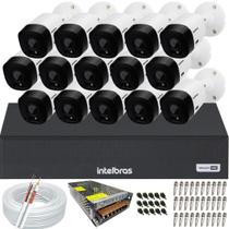 Kit 15 Câmeras Intelbras Multi Hd 1120b Dvr 16 Canais
