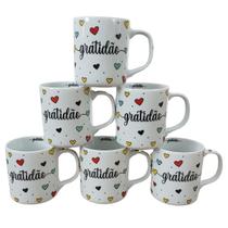kit 15 Canecas 300ml - GRATIDÃO - Porcelana Decorada kit 15 Canecas 300ml - GRATIDÃO - Porcelana Decorada