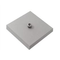 Kit/15 Canopla Lustre Pendente Quadrado Md-1005 12x12x2cm Cinza