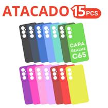 Kit 15 Capas Capinhas Coloridas Compatível Para Realme C65