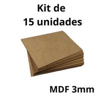 Kit 15 Chapas De Mdf Cru 20x28 Decorativo 3mm