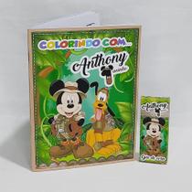 Kit 15 colorir personalizado mickey