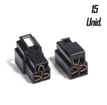 Kit 15 Conector 3 Vias Com Trava Technoise Kit 15 Conector 3 Vias Com Trava Technoise
