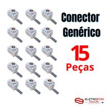 Kit 15 Conector Genérico Frontal Para Disjuntor 6mm - 25mm Disjunto Din