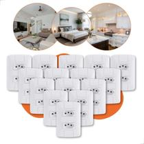 Kit 15 Conjunto Tomadas Duplas 20a Tramontina completa linha Aria