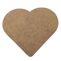 Kit 15 Coração Mdf Cru 6mm Aplique Decoração 12x13,5cm Kit 15 Coração Mdf Cru 6mm Aplique Decoração 12x13,5cm