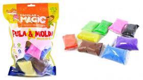 Kit 15 Cores Massinha Pula e Molda Massa de EVA 150g