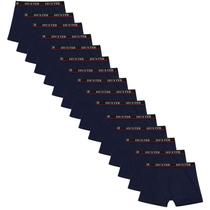 Kit 15 Cuecas Masculinas Boxer Cotton Basic Huxter Azul