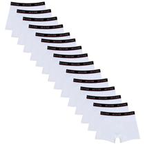 Kit 15 Cuecas Masculinas Boxer Cotton Basic Huxter Branco