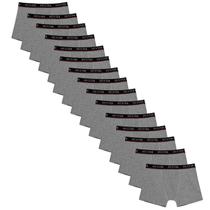 Kit 15 Cuecas Masculinas Boxer Cotton Basic Huxter Cinza