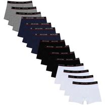 Kit 15 Cuecas Masculinas Boxer Cotton Basic Huxter Sortida Kit 15 Cuecas Masculinas Boxer Cotton Basic Huxter Sortida