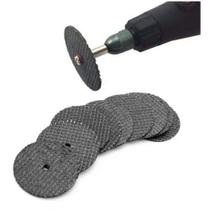 Kit 15 Discos Mini Retifica Fibra De Vidro 32mm + 1 Haste