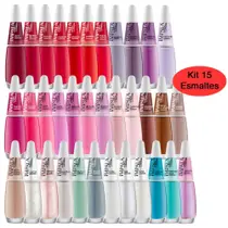 Kit 15 Esmaltes Sortidos Manicures Atacado Impala Kit 15 Esmaltes Sortidos Manicures Atacado Impala
