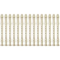 Kit 15 Flautas Doce Germânica FL 20G New York