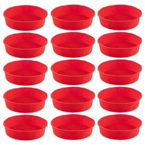 Kit 15 Formas Redonda de Silicone Sortida Bolos Sobremesa Kit 15 Formas Redonda de Silicone Sortida Bolos Sobremesa