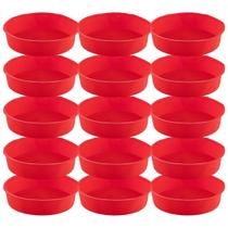 Kit 15 Formas Silicone 24cm Redonda Sortida Bolo Sobremesa - QUALITY HOUSE