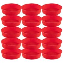 Kit 15 Formas Silicone 24cm Redonda Sortida Bolo Sobremesa Kit 15 Formas Silicone 24cm Redonda Sortida Bolo Sobremesa
