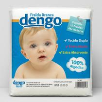 Kit 15-fraldas de pano branca luxo 100% algodão atacado dengo