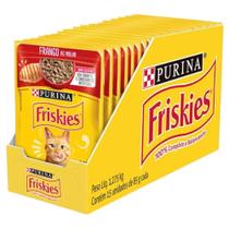 Kit 15 Friskies Sachês para Gatos Adultos Sabor Frango 85g