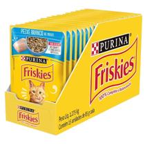 Kit 15 Friskies Sachês para Gatos Adultos Sabor Peixe Branco 85g Kit 15 Friskies Sachês para Gatos Adultos Sabor Peixe Branco 85g