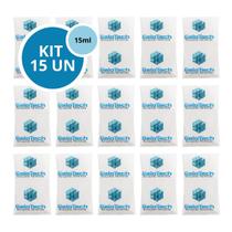 Kit 15 Gelo Gel Bolsa Artificial Reutilizável Flexível Compressa 15g Kit 15 Gelo Gel Bolsa Artificial Reutilizável Flexível Compressa 15g