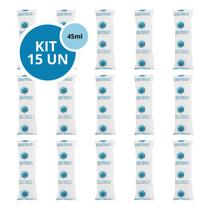 Kit 15 Gelo Gel Bolsa Artificial Reutilizável Flexível Compressa 45g