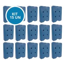 Kit 15 Gelo Placa Gel Artificial Reutilizável Rígido 1050ml