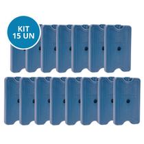Kit 15 Gelo Placa Gel Artificial Reutilizável Rígido 400ml